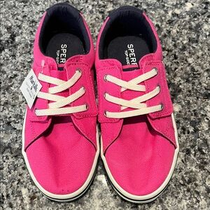 Sperry Kids Fuchsia Canvas Sneakers